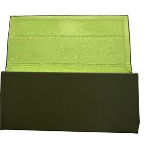 Longchamp Semi-Hard Shell Folding/Collapsible Eyeglasses Case Olive Green